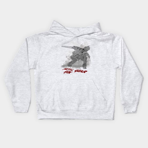 Metal gear Rex Kids Hoodie by bside7715